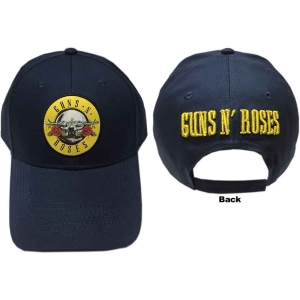 Guns N Roses - Circle Logo Navy Baseball C ryhmässä MERCHANDISE / Merch / Hårdrock @ Bengans Skivbutik AB (5532935)