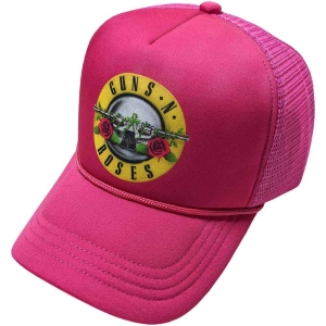 Guns N Roses - Classic Logo Pink Mesh-Back C ryhmässä MERCHANDISE / Merch / Hårdrock @ Bengans Skivbutik AB (5532940)