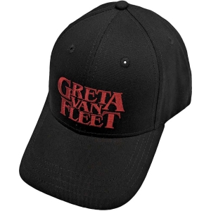 Greta Van Fleet -  Red Logo Bl Baseball C ryhmässä MERCHANDISE / Merch / Hårdrock @ Bengans Skivbutik AB (5532942)