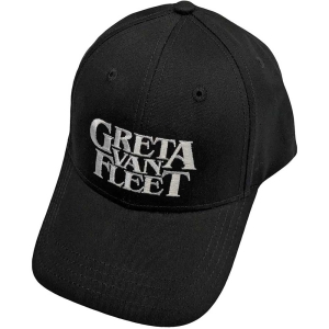 Greta Van Fleet -  White Logo Bl Baseball C ryhmässä MERCHANDISE / Merch / Hårdrock @ Bengans Skivbutik AB (5532943)