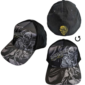 Iron Maiden - Piece Of Mind Greyscale Bl Baseball C ryhmässä MERCHANDISE / Merch / Hårdrock @ Bengans Skivbutik AB (5532946)