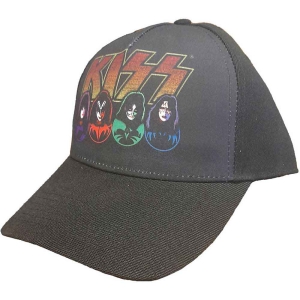 Kiss - Logo, Faces & Icons Bl Baseball C ryhmässä MERCHANDISE / Merch / Hårdrock @ Bengans Skivbutik AB (5532955)