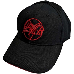 Slayer - Pentagram Logo Bl Baseball C ryhmässä MERCHANDISE / Merch / Hårdrock @ Bengans Skivbutik AB (5533024)