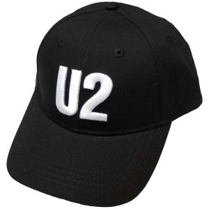 U2 - White Logo Bl Baseball C ryhmässä MERCHANDISE / Lippis / Pop-Rock @ Bengans Skivbutik AB (5533132)