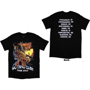 Wu-Tang Clan - Tour '23 Dragon Back Print Uni Bl ryhmässä MERCH / T-paita / Rockoff_Nya April24 @ Bengans Skivbutik AB (5533318r)