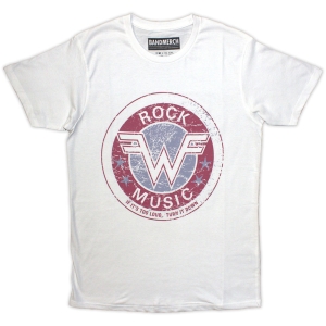 Weezer - Packaged Rock Music Uni Wht ryhmässä MERCHANDISE / T-paita / Pop-Rock @ Bengans Skivbutik AB (5533466r)