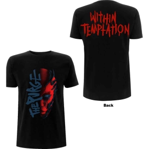 Within Temptation - Purge Outline (Red Face) Lady Bl ryhmässä MERCH / T-paita / Rockoff_Nya April24 @ Bengans Skivbutik AB (5533488r)