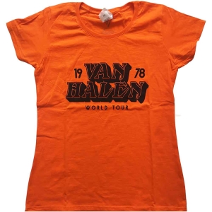 Van Halen - World Tour '78 Lady Orange  1 ryhmässä MERCHANDISE / T-paita / Hårdrock @ Bengans Skivbutik AB (5533588r)