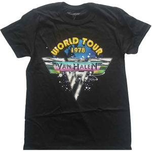 Van Halen - World Tour '78 Full Colour Uni Bl ryhmässä MERCHANDISE / T-paita / Hårdrock @ Bengans Skivbutik AB (5533593r)