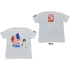 U2 - Paris 2015 Nous N'avons Pas Peur Uni Wht ryhmässä MERCH / T-paita / Rockoff_Nya April24 @ Bengans Skivbutik AB (5533803r)