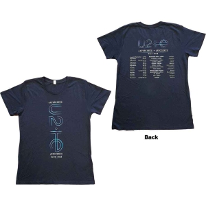 U2 - E+I 2018 Tour Dates Lady Navy ryhmässä MERCH / T-paita / Rockoff_Nya April24 @ Bengans Skivbutik AB (5533806r)