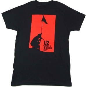 U2 - Blood Red Sky Uni Bl ryhmässä MERCH / T-paita / Rockoff_Nya April24 @ Bengans Skivbutik AB (5533845r)