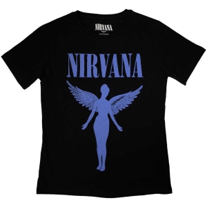 Nirvana - Angelic Blue Mono Lady Bl ryhmässä MERCH / T-paita / Rockoff_Nya April24 @ Bengans Skivbutik AB (5534156r)