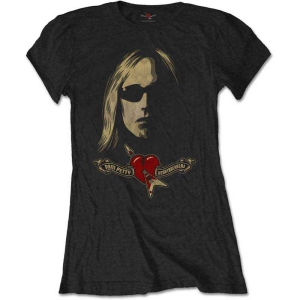 Tom Petty - Shades & Logo Lady Bl ryhmässä MERCH / T-paita / Rockoff_Nya April24 @ Bengans Skivbutik AB (5534168r)