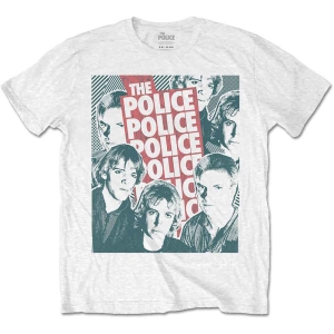 The Police - Halftone Faces Uni Wht ryhmässä MERCHANDISE / T-paita / Pop-Rock @ Bengans Skivbutik AB (5534182r)