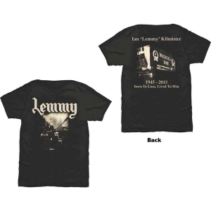 Motorhead - Lemmy Lived To Win Uni Bl ryhmässä MERCH / T-paita / Rockoff_Nya April24 @ Bengans Skivbutik AB (5534448r)