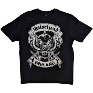 Motorhead - Crosses Sword England Crest Uni Bl ryhmässä MERCH / T-paita / Rockoff_Nya April24 @ Bengans Skivbutik AB (5534454r)