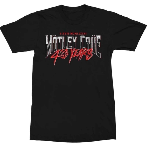 Motley Crue - 40 Years Uni Bl ryhmässä MERCH / T-paita / Rockoff_Nya April24 @ Bengans Skivbutik AB (5534694r)