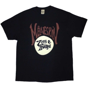 Maneskin - Zitti E Buoni Circle Uni Bl  1 ryhmässä MERCHANDISE / T-paita / Pop-Rock @ Bengans Skivbutik AB (5534861)