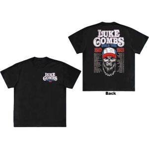 Luke Combs - Tour '23 Skull Uni Bl ryhmässä MERCHANDISE / T-paita / Country @ Bengans Skivbutik AB (5534963r)