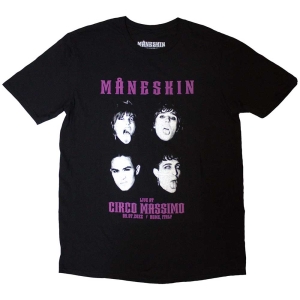 Maneskin - Live At Circo Massimo 2022 Faces Uni Bl ryhmässä MERCH / T-paita / Rockoff_Nya April24 @ Bengans Skivbutik AB (5534982r)