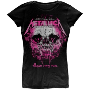 Metallica - Wherever I May Roam Lady Bl T-shirt ryhmässä MERCH / T-paita / Rockoff_Nya April24 @ Bengans Skivbutik AB (5534995r)