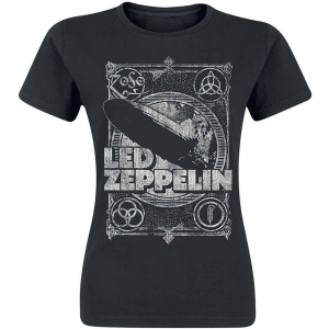 Led Zeppelin - Vintage Print Lz1 Lady Bl ryhmässä MERCH / T-paita / Rockoff_Nya April24 @ Bengans Skivbutik AB (5535318r)