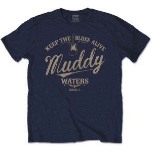 Muddy Waters - Keep The Blues Alive Uni Navy ryhmässä MERCHANDISE / T-paita / Blues @ Bengans Skivbutik AB (5535334r)