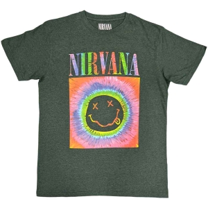 Nirvana - Smiley Glow Box Uni Green ryhmässä MERCH / T-paita / Rockoff_Nya April24 @ Bengans Skivbutik AB (5535366r)