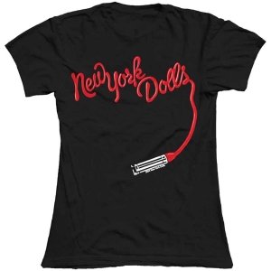 New York Dolls - Lipstick Logo Lady Bl ryhmässä MERCH / T-paita / Rockoff_Nya April24 @ Bengans Skivbutik AB (5535367r)