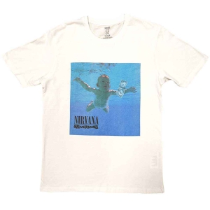 Nirvana - Nevermind Album Uni Wht ryhmässä MERCH / T-paita / Rockoff_Nya April24 @ Bengans Skivbutik AB (5535628r)