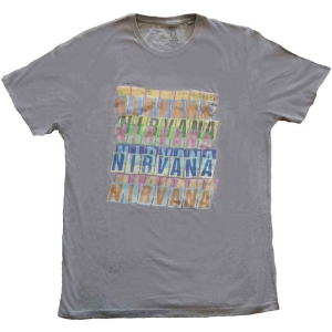 Nirvana - Repeat Uni Grey ryhmässä MERCH / T-paita / Rockoff_Nya April24 @ Bengans Skivbutik AB (5535634r)