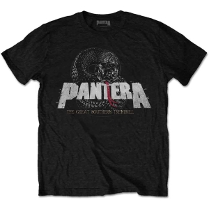 Pantera - Snake Logo Uni Bl ryhmässä MERCH / T-paita / Rockoff_Nya April24 @ Bengans Skivbutik AB (5535660r)