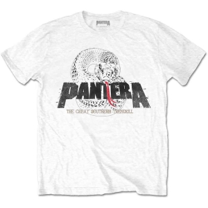 Pantera - Snake Logo Uni Wht ryhmässä MERCHANDISE / T-paita / Hårdrock @ Bengans Skivbutik AB (5535661r)