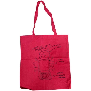 Foo Fighters - Hand-Drawn Red Tote B ryhmässä MERCHANDISE / Merch / Pop-Rock @ Bengans Skivbutik AB (5535674)