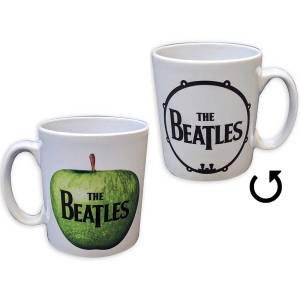 The Beatles - Drum & Apple Wht Unboxed Mug ryhmässä MERCHANDISE / Merch / Pop-Rock @ Bengans Skivbutik AB (5535889)