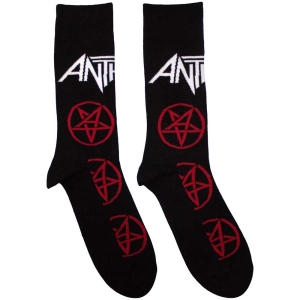 Anthrax - Pentathrax Pattern Bl Socks (Eu 40-45) ryhmässä MERCHANDISE / Merch / Hårdrock @ Bengans Skivbutik AB (5536099)