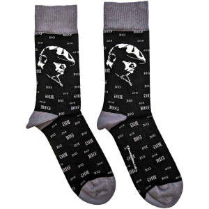 Biggie Smalls - Side Portrait Uni Bl Socks (Eu 40-45) ryhmässä MERCHANDISE / Merch / Hip Hop-Rap @ Bengans Skivbutik AB (5536106)