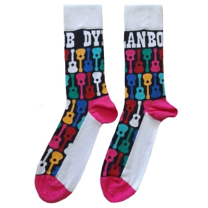 Bob Dylan - Guitar Pattern Uni Bl Socks (Eu 40-45) ryhmässä MERCHANDISE / Merch / Pop-Rock @ Bengans Skivbutik AB (5536108)