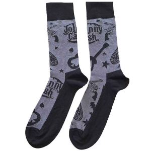 Johnny Cash - Guitars 'N Guns Uni Char Socks (Eu 40-45 ryhmässä MERCHANDISE / Merch / Country @ Bengans Skivbutik AB (5536131)