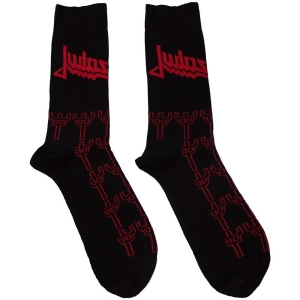 Judas Priest - Trident Pattern Uni Bl Socks (Eu 40-45) ryhmässä MERCHANDISE / Merch / Hårdrock @ Bengans Skivbutik AB (5536135)