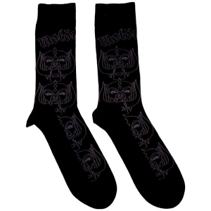 Motorhead - Warpig Outlines Uni Bl Socks (Eu 40-45) ryhmässä MERCHANDISE / Merch / Hårdrock @ Bengans Skivbutik AB (5536148)