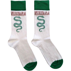 Nirvana - Serve The Ser.. Uni Wht Socks (Eu 40-45) ryhmässä MERCHANDISE / Merch / Hårdrock @ Bengans Skivbutik AB (5536152)