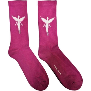 Nirvana - In Utero Wht Angel Pink Socks (Eu 40-45) ryhmässä MERCHANDISE / Merch / Hårdrock @ Bengans Skivbutik AB (5536156)