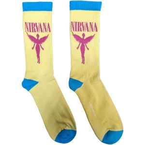 Nirvana - Angelic Uni Yell Socks (Eu 40-45) ryhmässä MERCHANDISE / Merch / Hårdrock @ Bengans Skivbutik AB (5536157)