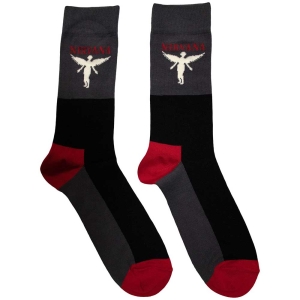 Nirvana - In Utero Uni Char Socks (Eu 39-45) ryhmässä MERCHANDISE / Merch / Hårdrock @ Bengans Skivbutik AB (5536161)