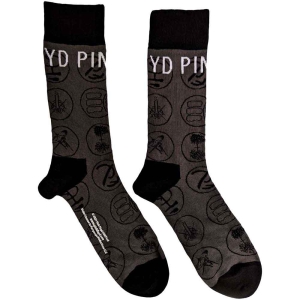 Pink Floyd - Later Years Symbols Char Socks (Eu 40-45 ryhmässä MERCHANDISE / Merch / Pop-Rock @ Bengans Skivbutik AB (5536172)