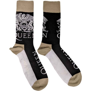 Queen - Crest & Logo Uni Bl Socks (Eu 40-45) ryhmässä MERCHANDISE / Merch / Pop-Rock @ Bengans Skivbutik AB (5536181)