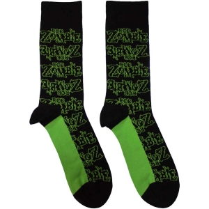 Rob Zombie - Logo Repeat Uni Bl Socks (Eu 40-45) ryhmässä MERCHANDISE / Merch / Hårdrock @ Bengans Skivbutik AB (5536186)