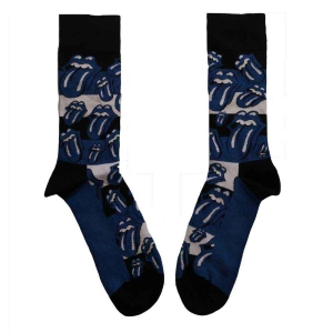 Rolling Stones - Blue Tongues Uni Blue Socks (Eu 40-45) ryhmässä MERCHANDISE / Merch / Pop-Rock @ Bengans Skivbutik AB (5536191)